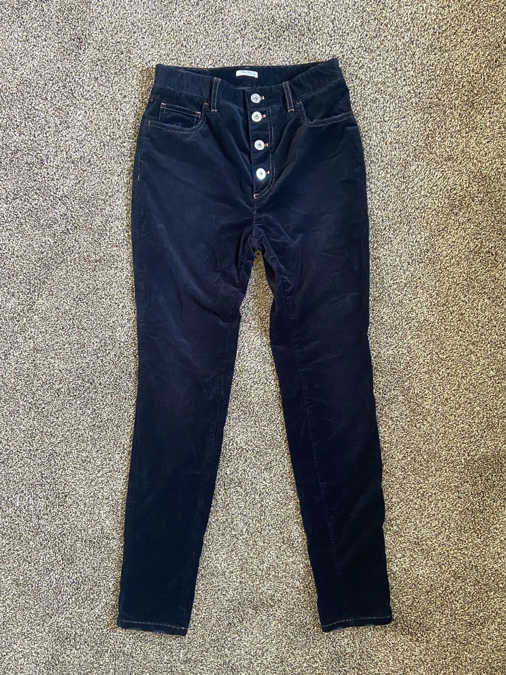Miu Miu Black Corduroy Skinny Jeans Size IT38 MX24